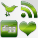 Green Jelly Social Media Icons